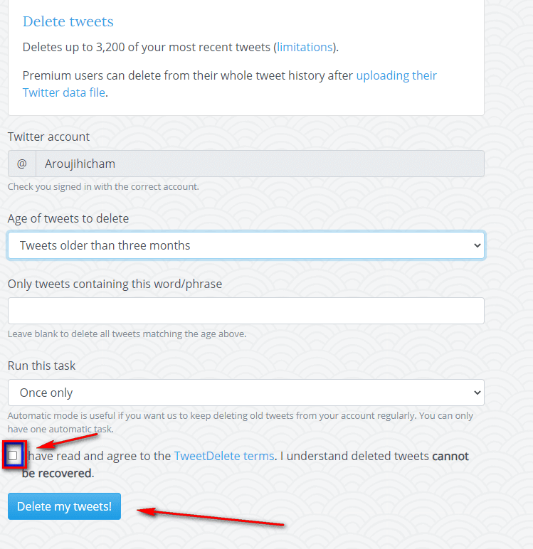 delete twitter tweets tweetdelete 649457016