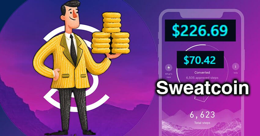 تطبيق المشي لربح المال يومياً - Sweatcoin