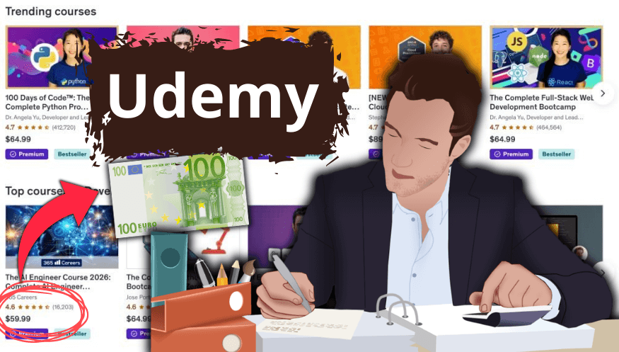 الربح من موقع يوديمي Udemy