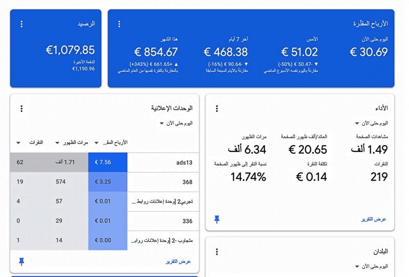 انشاء مدونة للربح من جوجل ادسنس