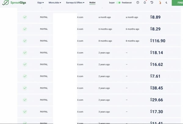 الربح من موقع Sproutgigs