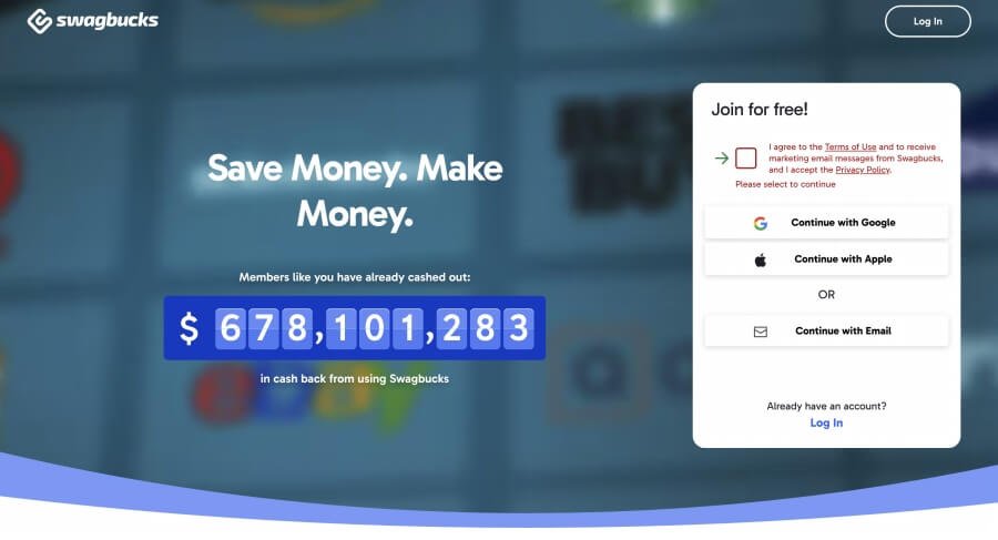 ربح المال من Swagbucks