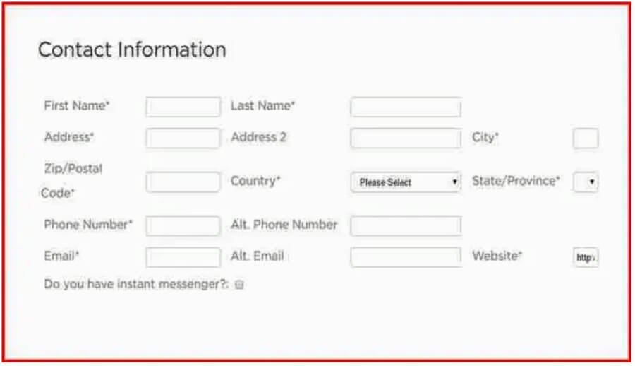 شرح استمارة التسجيل في شركات CPA