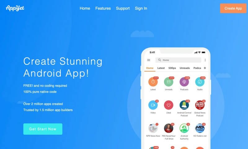 إنشاء تطبيق مجاني للمبتدئين عبر AppyET